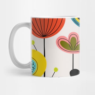 Mid Century Flowers Mug